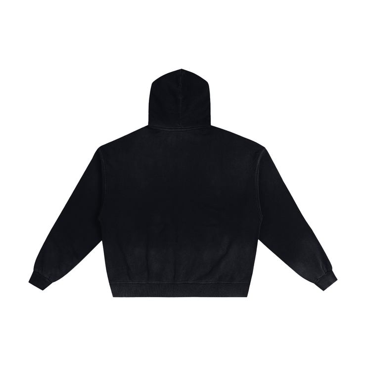 Crossroads Hand-Frayed Sunfade Zip Hoodie