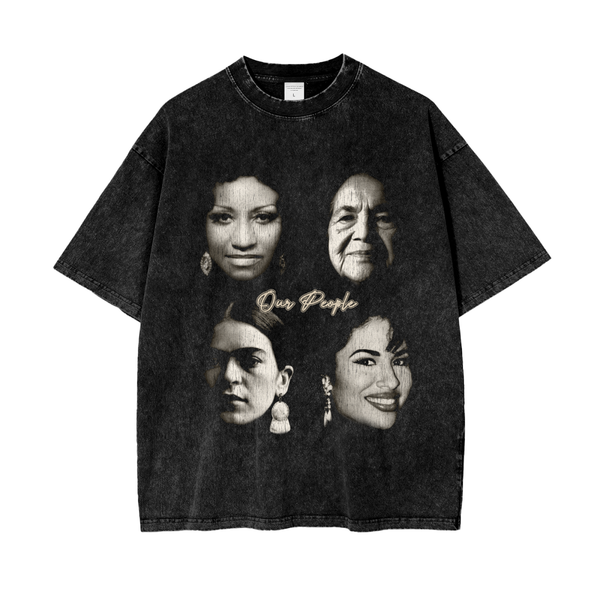 Nuestra Gente Oversize Snow Washed T-Shirt