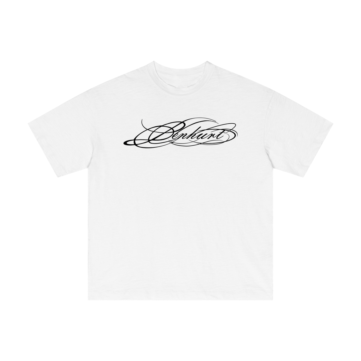 Inked-Up Slub Cotton Plain T-Shirt 1